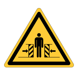 Waarschuwingssticker Klemgevaar (W019)