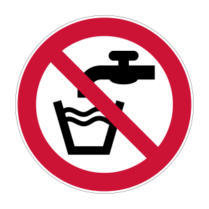 Verbodsticker Geen drinkwater (P005) - Verbodstickers