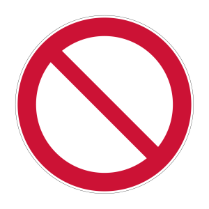 Verbodsticker Verboden te betreden algemeen (P001) - Verbodstickers