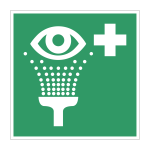 Eerste hulp sticker Oogdouche (E011) - Eerste hulp stickers