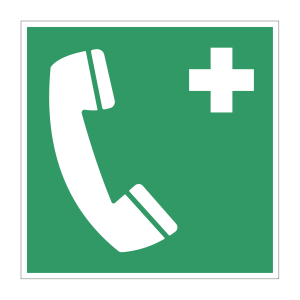 Eerste hulp sticker Noodtelefoon (E004) - Eerste hulp stickers