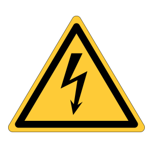 Waarschuwingssticker elektrische spanning (W012)
