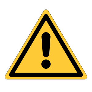 Waarschuwingssticker Algemeen gevaar (W001)