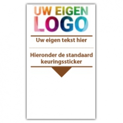 Basissticker met uw logo en tekst - CV ketel stickers