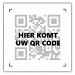 QR-code sticker vierkant