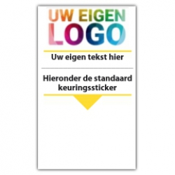 Basissticker met uw logo en tekst - CV ketel stickers