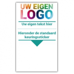 Basissticker met uw logo en tekst - CV ketel stickers