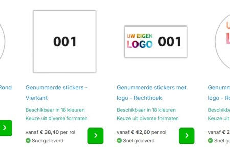 Handig: Genummerde stickers voor herkenning en registratie