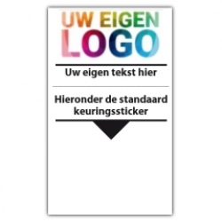 Basissticker met uw logo en tekst - CV ketel stickers