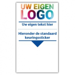 Basissticker met uw logo en tekst - CV ketel stickers