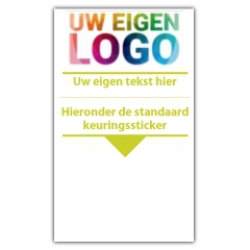 Basissticker met uw logo en tekst - CV ketel stickers