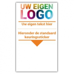 Basissticker met uw logo en tekst - CV ketel stickers