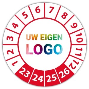 Keuringssticker "met uw logo"