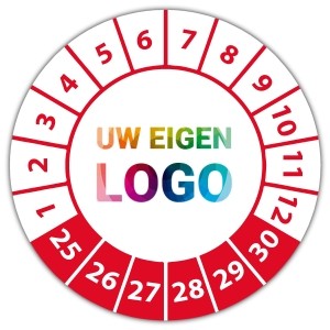 Keuringssticker "met uw logo"