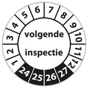Keuringssticker volgende inspectie - CV ketel stickers