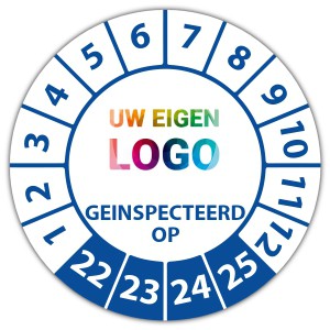 Keuringssticker geinspecteerd op - Keuringsstickers op rol logo