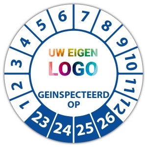 Keuringssticker geinspecteerd op - Inspectiestickers logo