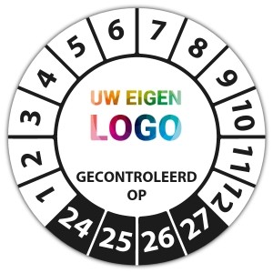 Keuringssticker gecontroleerd op - CV ketel stickers logo
