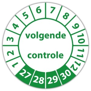 Keuringssticker volgende controle