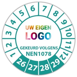 Keuringssticker gekeurd volgens NEN 1078 - Keuringsstickers NEN-normen logo