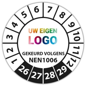 Keuringssticker gekeurd volgens NEN 1006 - Keuringsstickers NEN-normen logo