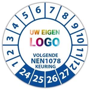 Keuringssticker volgende NEN 1078 keuring -  logo