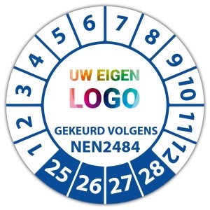 Keuringssticker gekeurd volgens NEN 2484 -  logo