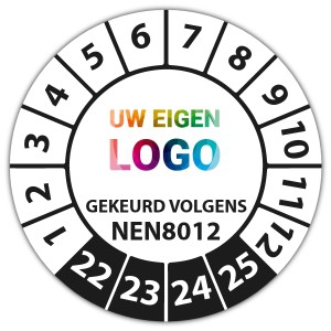 Keuringssticker gekeurd volgens NEN 8012 -  logo