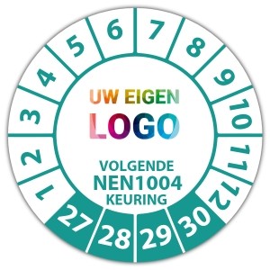 Keuringssticker volgende NEN 1004 keuring - Keuringsstickers High Tack logo