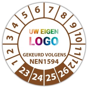 Keuringssticker gekeurd volgens NEN 1594 -  logo