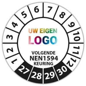 Keuringssticker volgende NEN 1594 keuring - Keuringsstickers High Tack logo