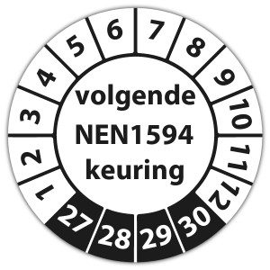 Keuringssticker volgende NEN 1594 keuring - Keuringsstickers High Tack