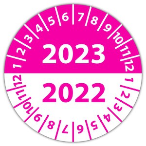 Keuringssticker dubbel jaartal - Keuringsstickers 2022