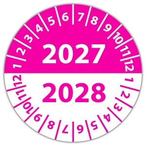 Keuringssticker dubbel jaartal - Keuringsstickers 2027