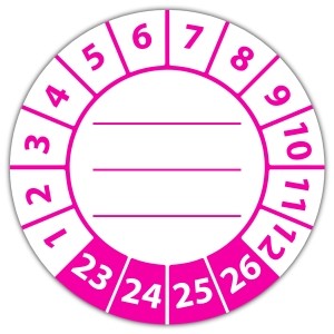 Keuringssticker beschrijfbaar - Keuringsstickers met uw tekst