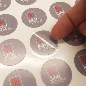 Laminaat stickers op rol