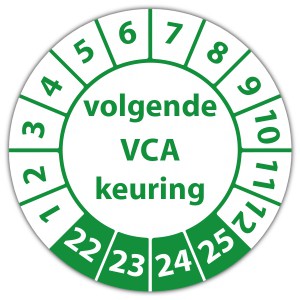 Keuringssticker Ultra Destructable volgende VCA keuring - VCA keuringsstickers