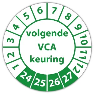 Keuringssticker Ultra Destructable volgende VCA keuring op vel - Keuringsstickers rechthoek