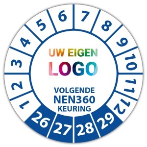 Keuringssticker volgende NEN 360 keuring -  logo