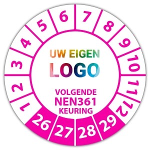 Keuringssticker volgende NEN 361 keuring -  logo