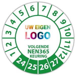 Keuringssticker volgende NEN 365 keuring -  logo