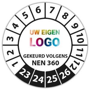 Keuringssticker gekeurd volgens NEN 360 -  logo