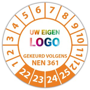 Keuringssticker gekeurd volgens NEN 361 - Keuringsstickers NEN-normen logo