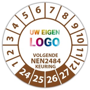 Keuringssticker Ultra Destructable volgende NEN 2484 keuring -  logo