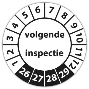 Keuringssticker Ultra Destructable volgende inspectie - Keuringsstickers vierkant