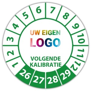 Keuringssticker volgende kalibratie - Keuringsstickers op rol logo