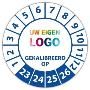 Keuringssticker gekalibreerd op - Kalibratiestickers logo