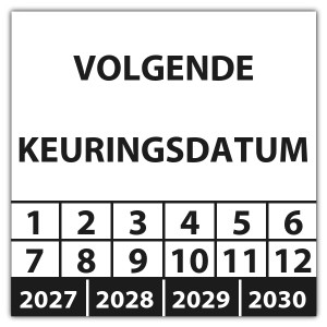 Keuringssticker volgende keuringsdatum - Algemene keuringsstickers