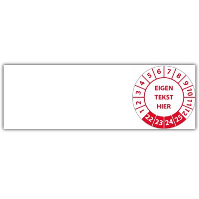 Kabelkeuringssticker met uw tekst - Kabelkeuringsstickers