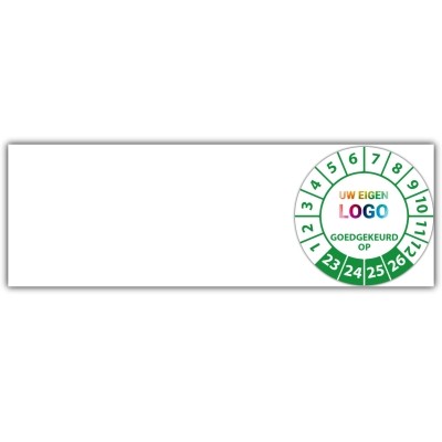 Kabelkeuringssticker goed gekeurd op - Kabelkeuringsstickers logo